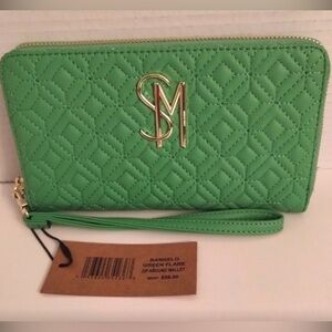Steve Madden Green and Black Wallet